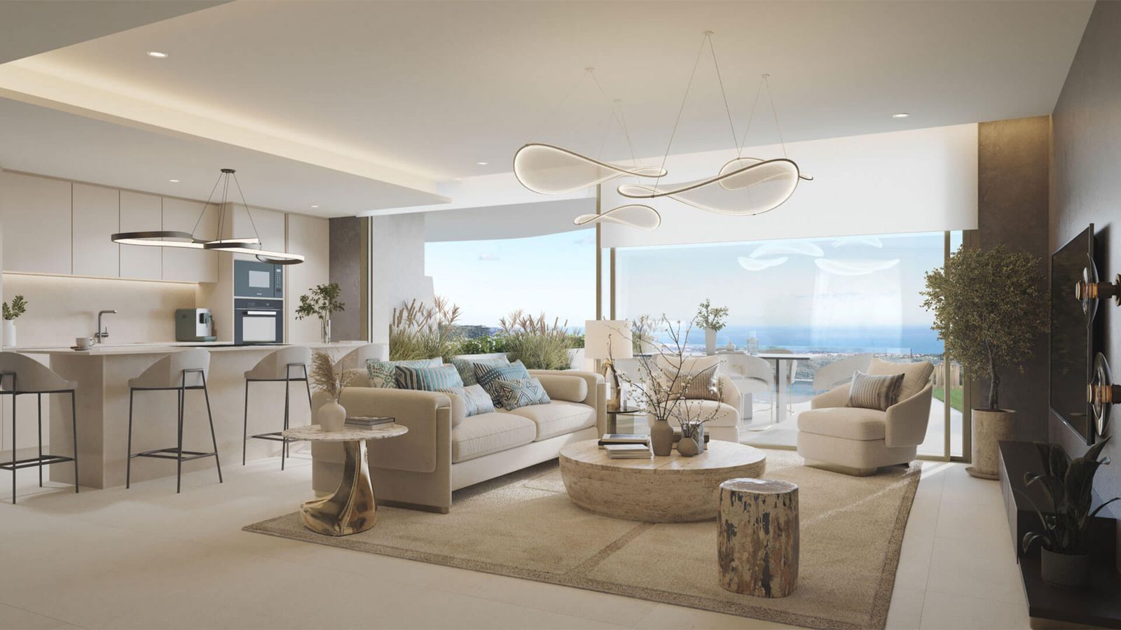 12 modern apartment open plan layout